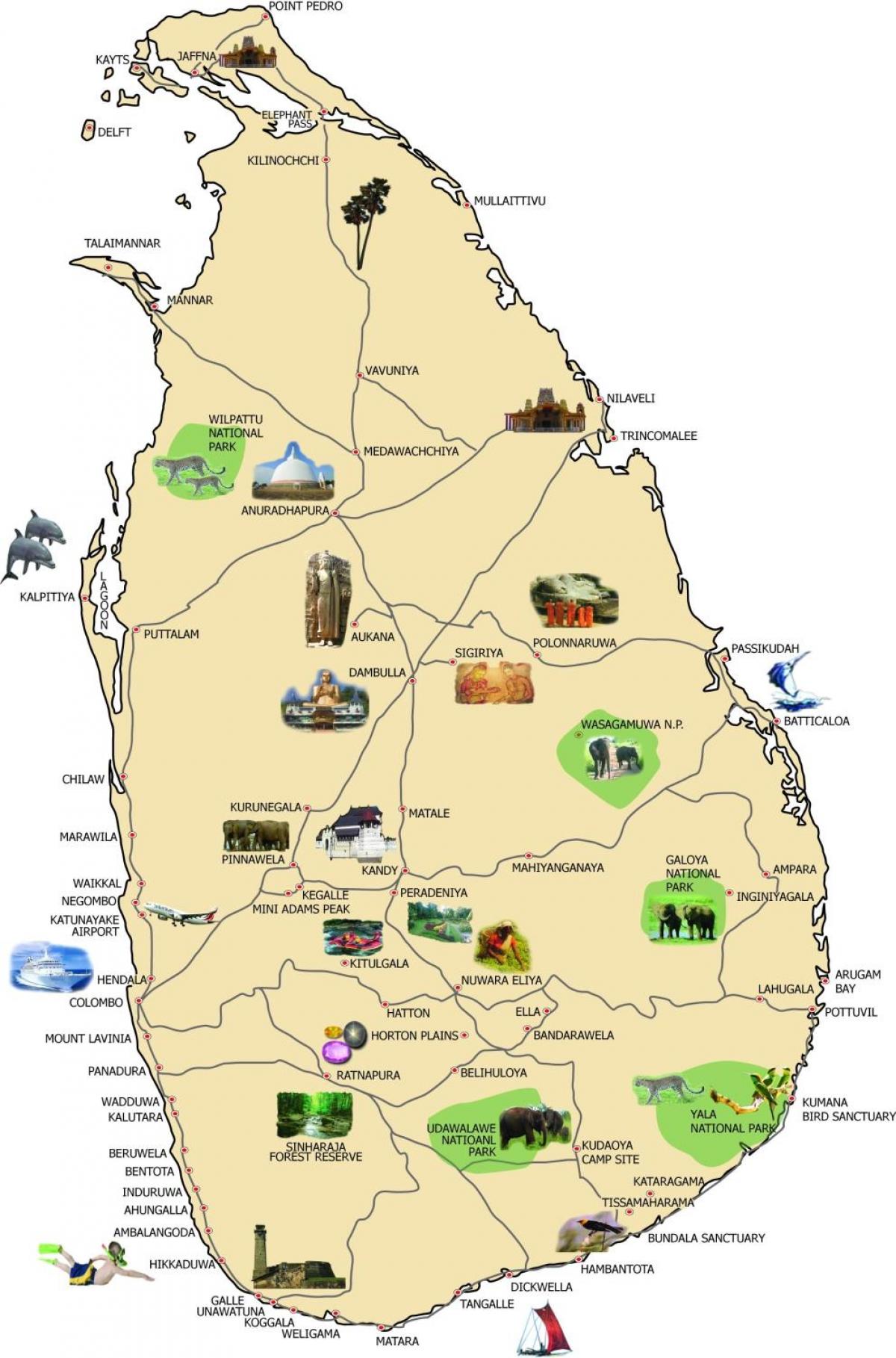 kart av bentota Sri Lanka