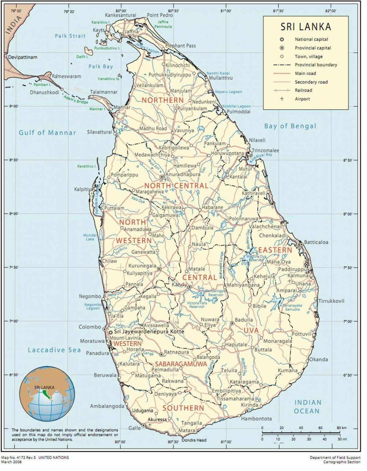 Sri Lanka rot kart