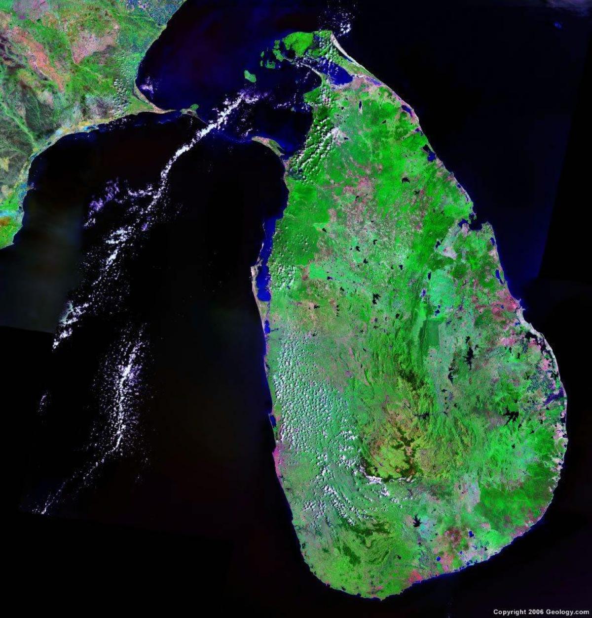 live satellitt kart over Sri Lanka
