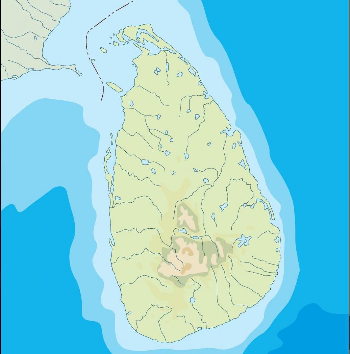 Sri Lanka vektor kart
