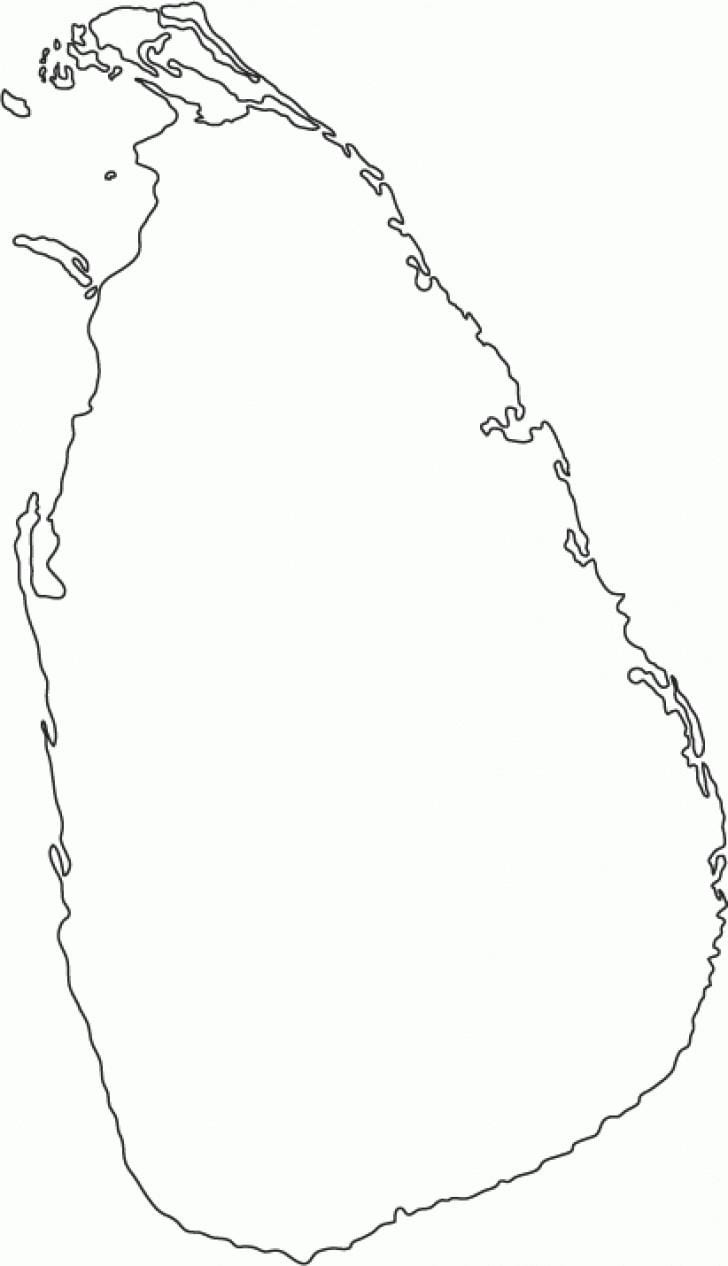 kart over Sri Lanka offline