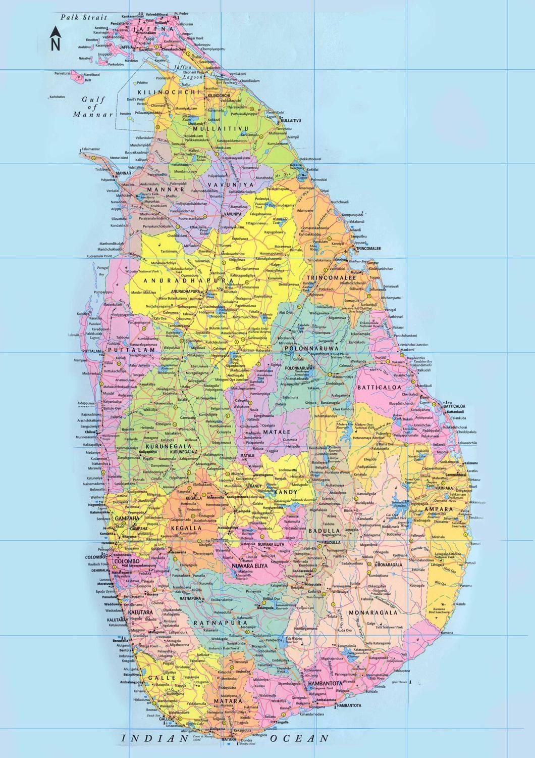 Sri Lanka kilometer kart