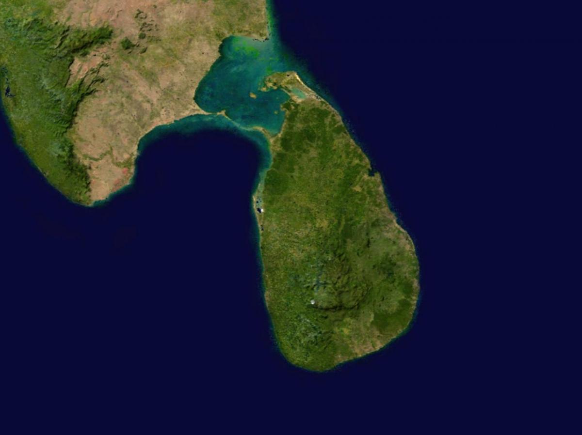 online satellitt kart over Sri Lanka