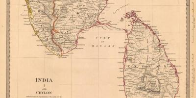 Gamle Ceylon kart