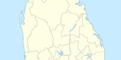 Kart over Sri Lanka avdelings sekretariat