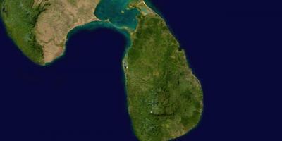 Online satellitt kart over Sri Lanka